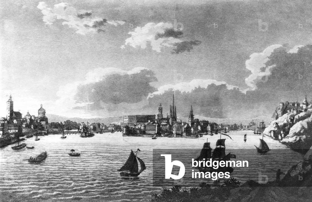 View of the royal palace in Stockholm in 1802