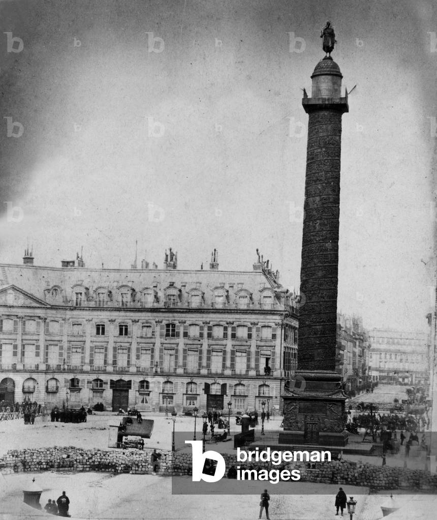 the Great Army Column on the Vendome Square (formelly called Conquests Square, then LouistheGreat Square, then Pikes Square under the FrenchRevolution), before its destruction by the communards, on may 16th, 1871