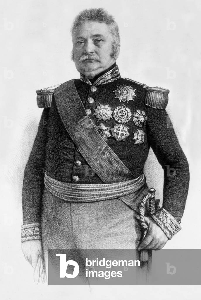 Alphonse Henri count of Hautpoul (1789-1847) French general, minister of war and governor of Algeria, engraving after Desmaisons