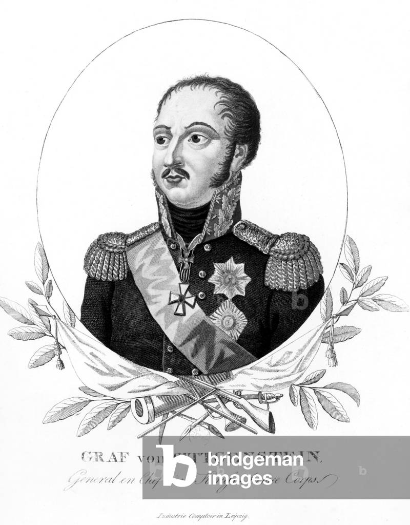 count Wittgenstein prussian officer who led prussian troops during the battle of Lutzen may 02, 1812 against napoleonic army
