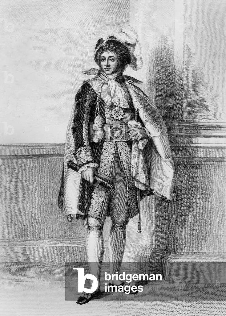 Joachim Murat (1767-1815) French marshal of napoleonic army, king of naples in 1808-1815, brother-in-law of Napoleon1st, engraving after Gerard