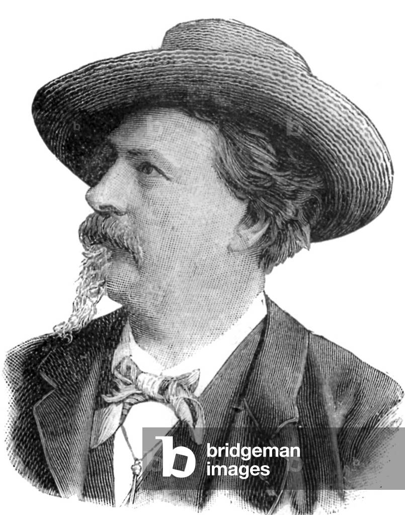 Frederic Mistral (1830-1914) French poet of the provencal renaissance movement, engraving 1906