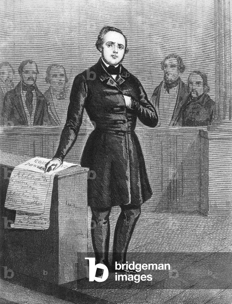 Alexandre Auguste Ledru Rollin (1807-1874) French minister in 1848, engraving