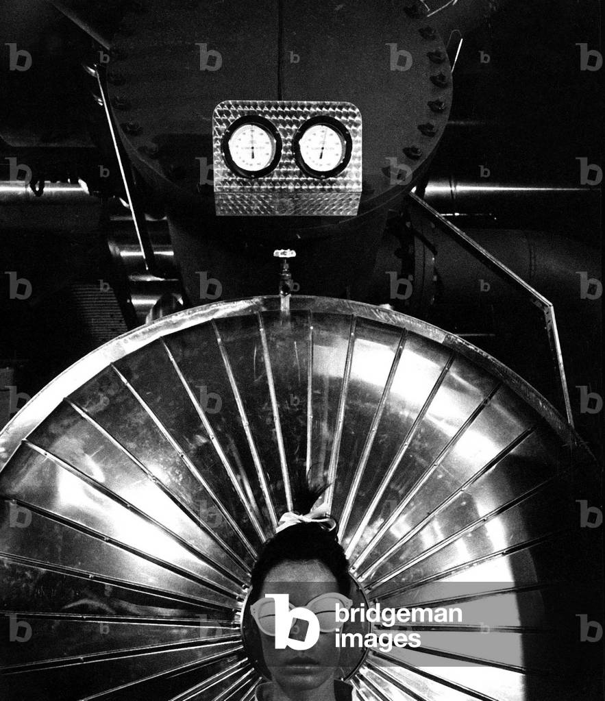 In November 1965, the French engineer became dressmaker, Andre Courreges presented his collection of mode