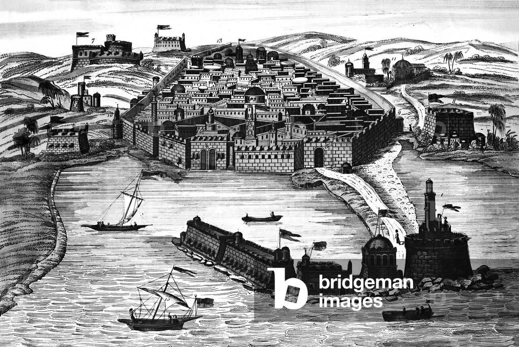 View of Algiers c. 1830, engraving