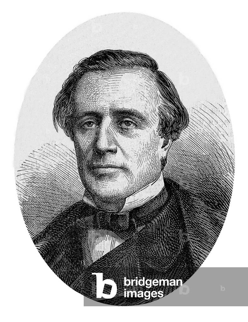 Victor Duruy, French minister of Education in 1863-1869 under NapoleonIII , engraving