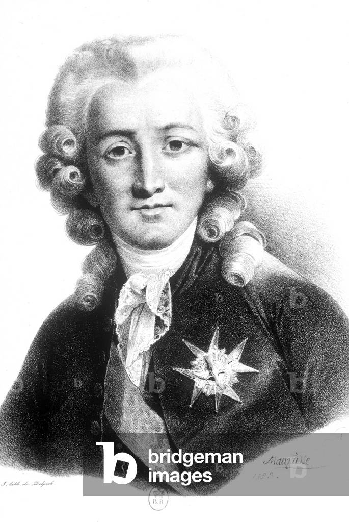 Charles Alexandre de Calonne (1734-1802) controller of the Finances of LouisXVI from 1783 to 1787, engraving