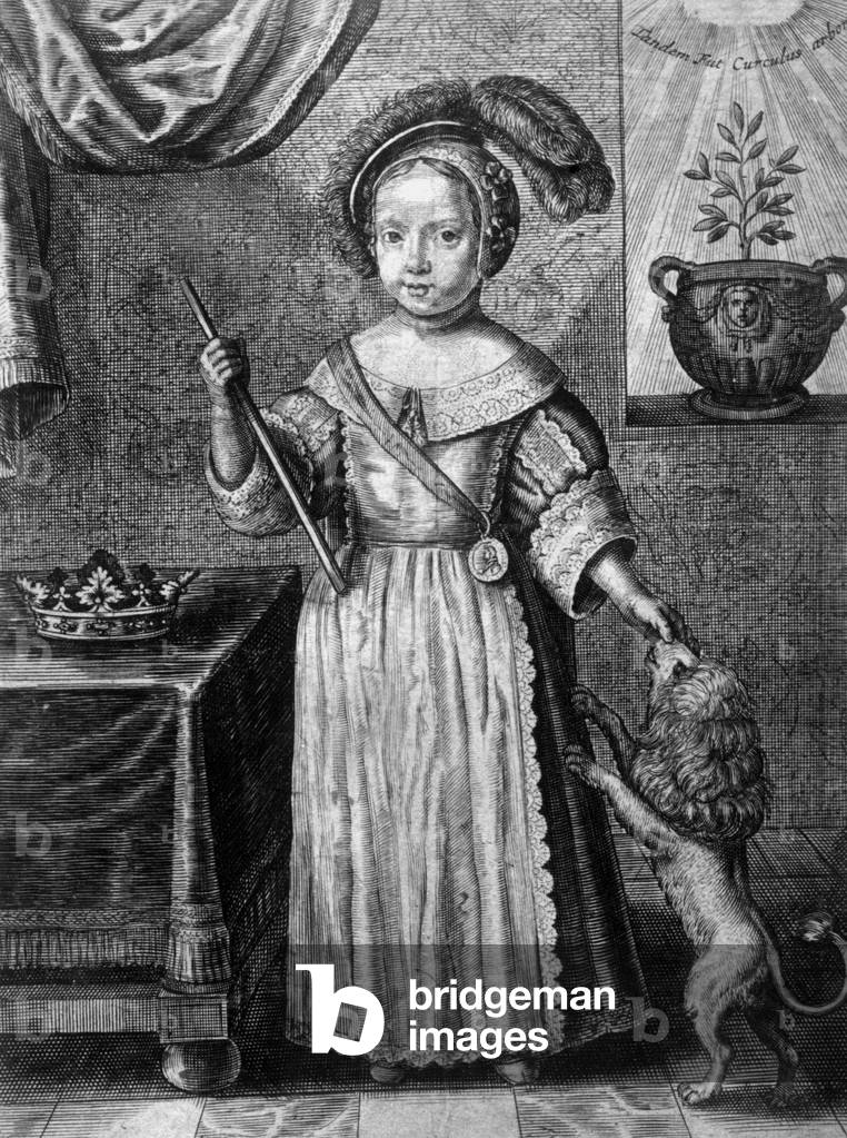 King of England William III, prince of Orange and Nassau (1650-1702, king in 1689-1702), Stadholder of Holland (1672-1702), here as a child, engraving