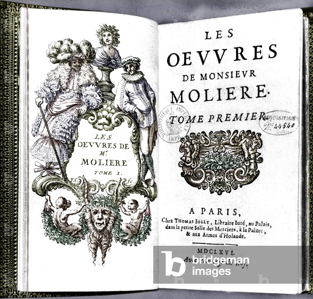 First part of Moliere's plays, 1666