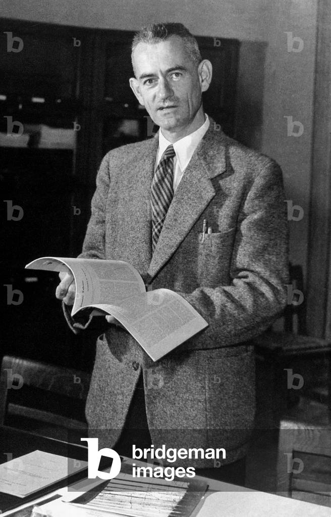 Louis Leprince Ringuet (1901-2000) French physicist specialist of cosmic rays, 1954