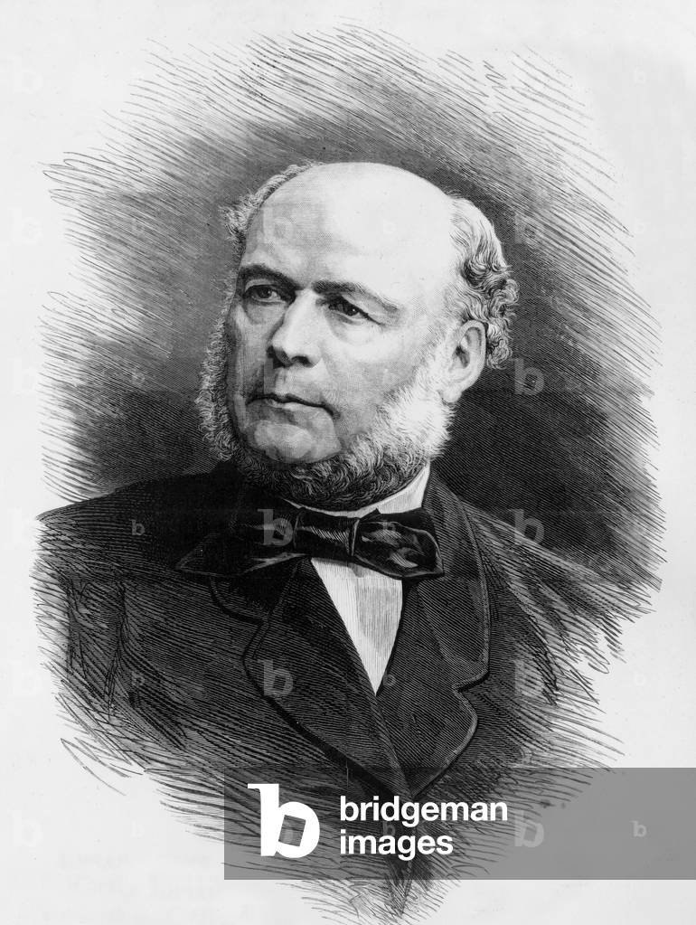 Jules Grevy (1807-1891) French president in 1879-1887, drawing by Bocourt after photo by Mulnier