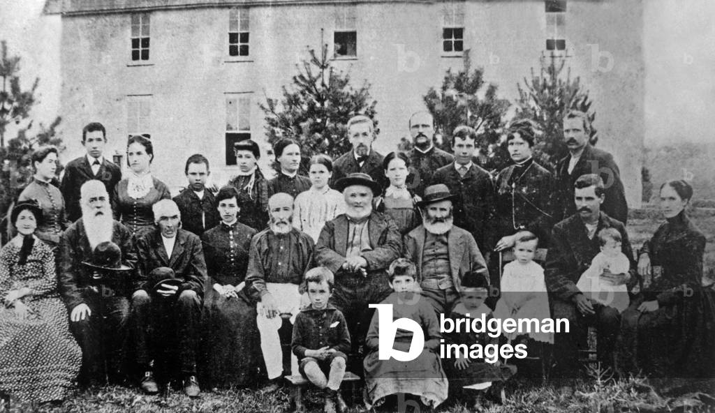 The last group of icarians c. 1885 : community based on theory of utopic socialism by Etienne Cabet (1788-1856), it was a failure