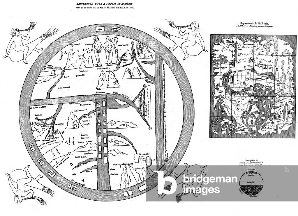 Map from the Santarem Atlas supposed to be dating from 10th century but found in a manuscript from the 12th century