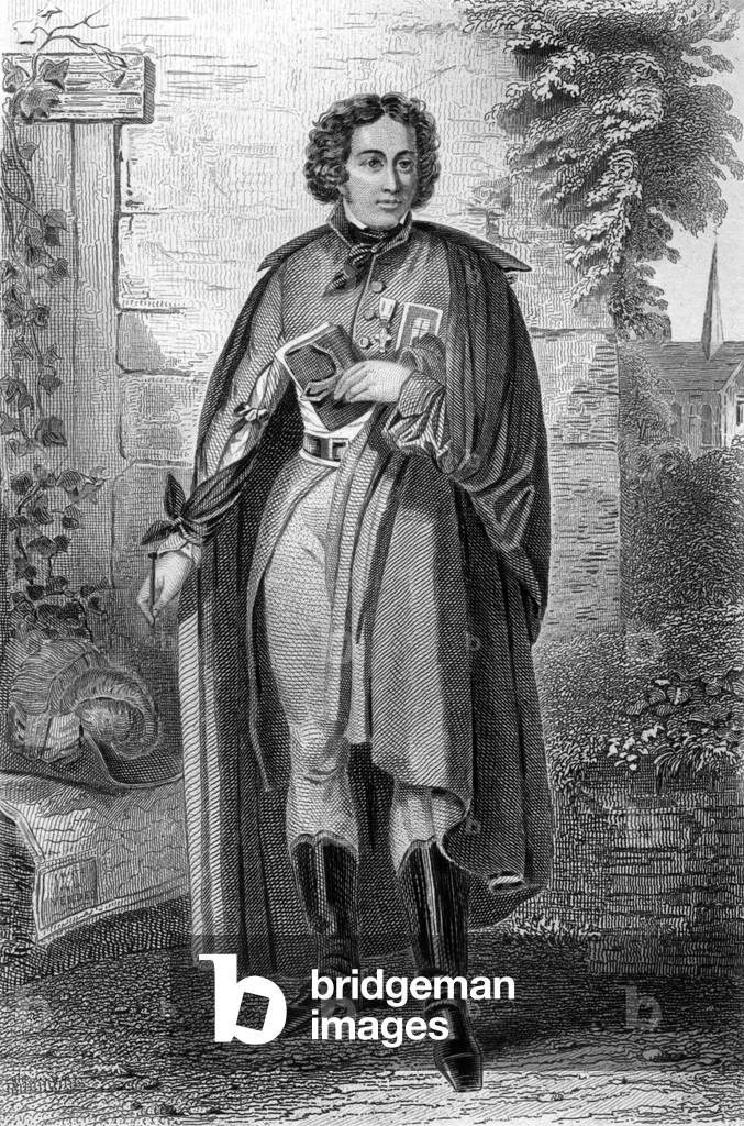 Charles Merchior-Arthus Marquis de Bonchamps (1760-1793) lieutenant of the Royal Army of Vendee who had important part in the wars of Vendee during French Revolution, engraving