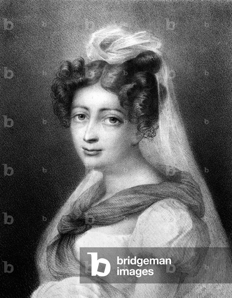 Miss Harriet Smithson (1800-1854) irish actress and wife of French composer Hector Berlioz, engraving