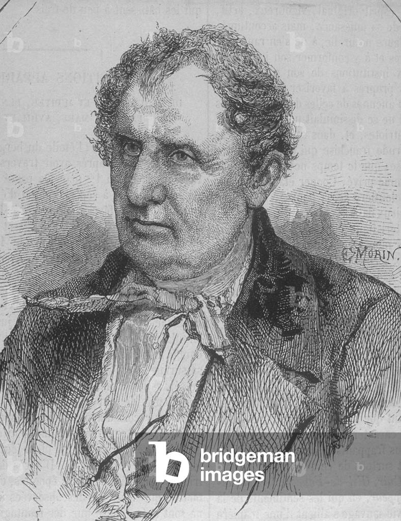 James Fenimore Cooper (1789-1851) american writer, engraving