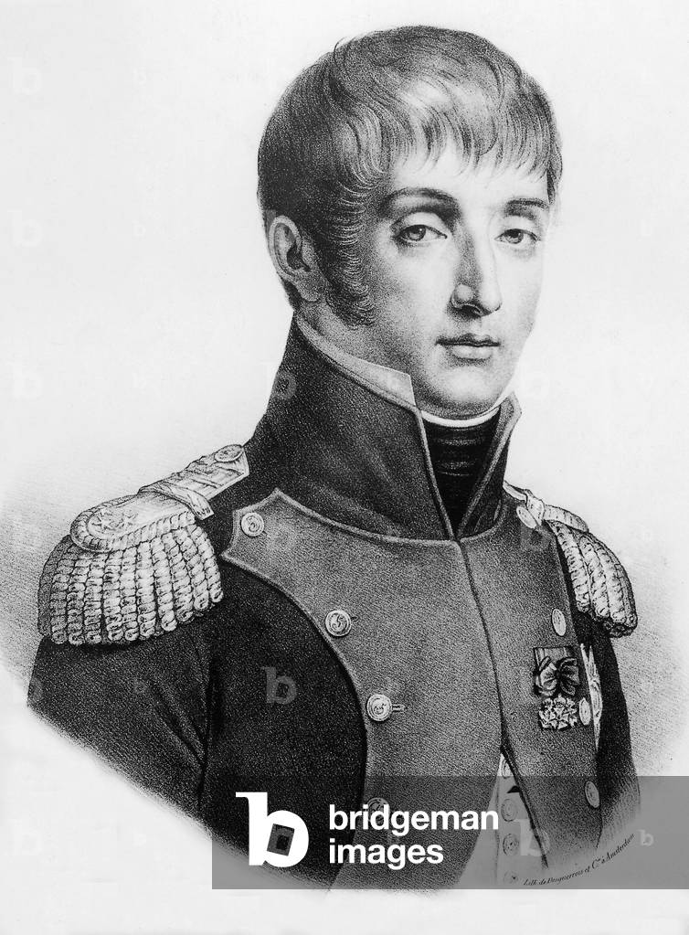 Louis Bonaparte (1778-1846) 4th son of Bonaparte family, brother of Napoleon1st, king of Holland in 1808, he married HortensedeBeauharnais and is father of future NapoleonIII, engraving