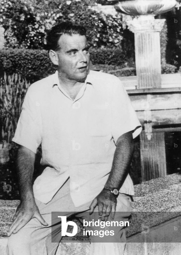 Guy Burgess (1910-1963), spy, double agent working in England for USSR, here in 1962