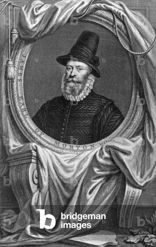James Douglas (1525-1581) 4th earl of Morton, regent of Scotland, engraving