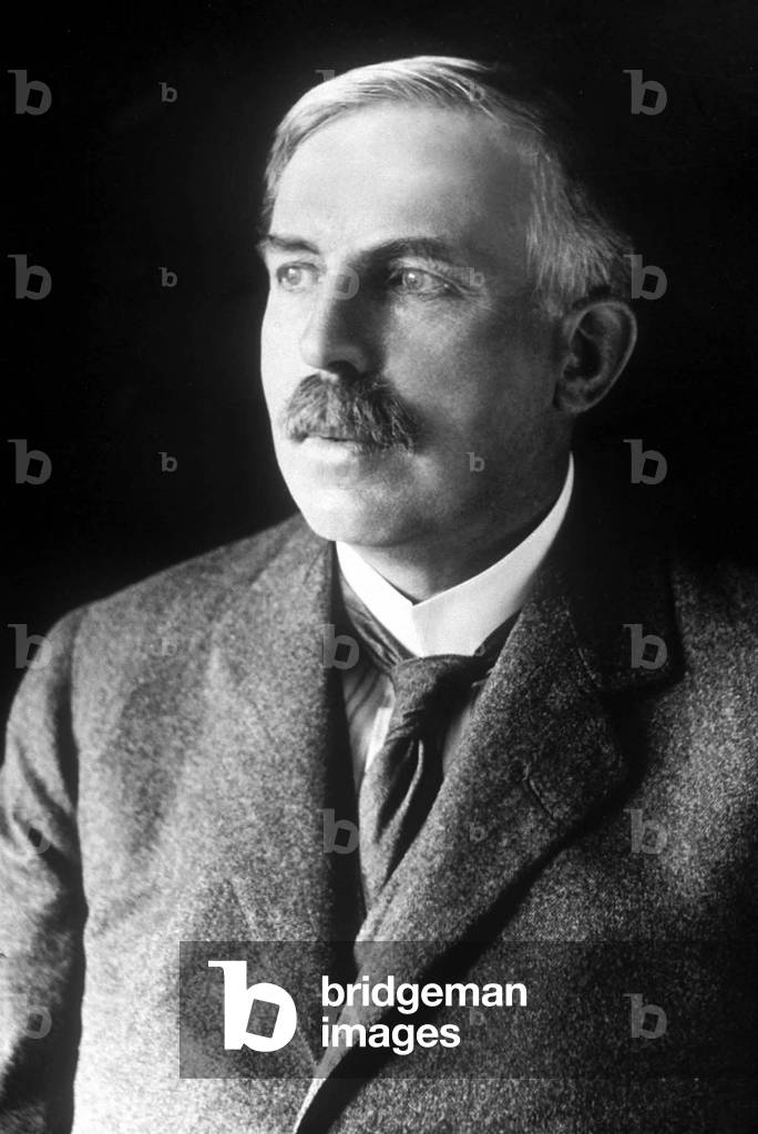 Lord Rutherford (1871-1937) english physicist, physics Nobel Prize in 1908 here c. 1925