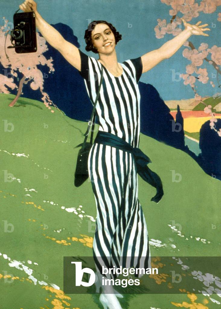 Ad print for Kodak camera, 20's (print)