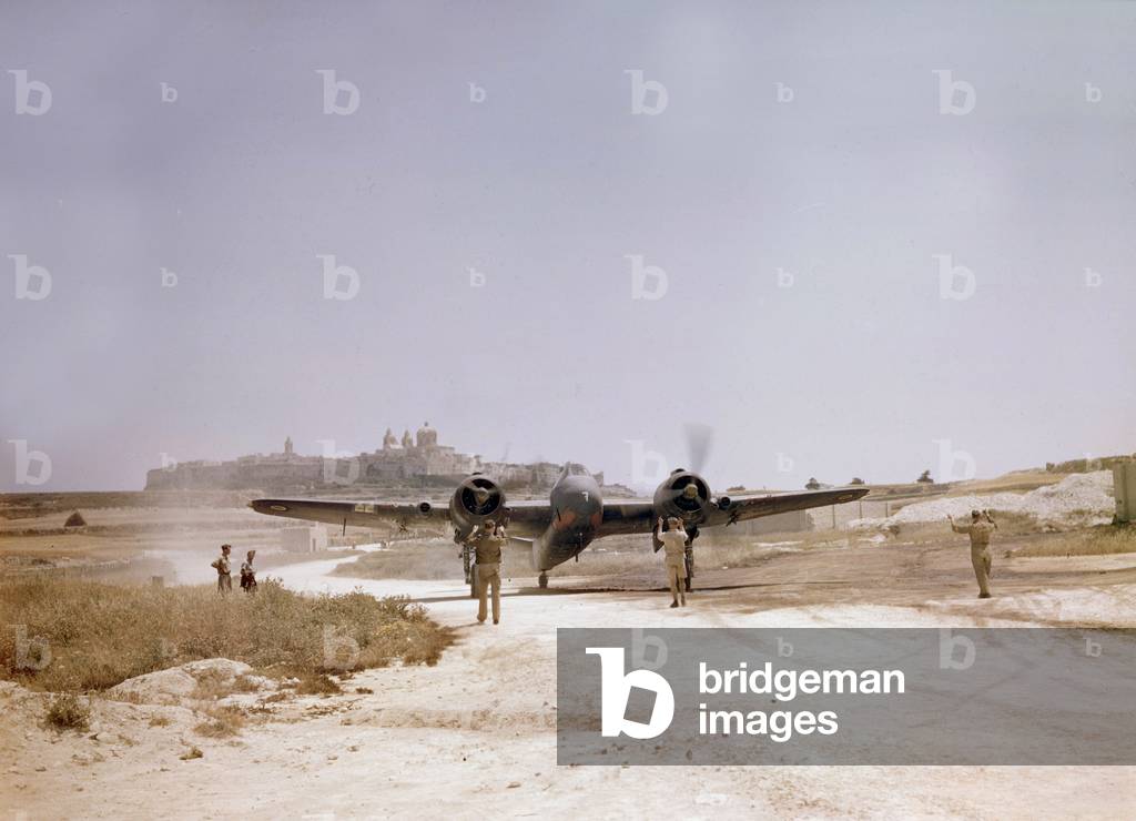 twin-engined plane of RAF in Malta 1941-1942