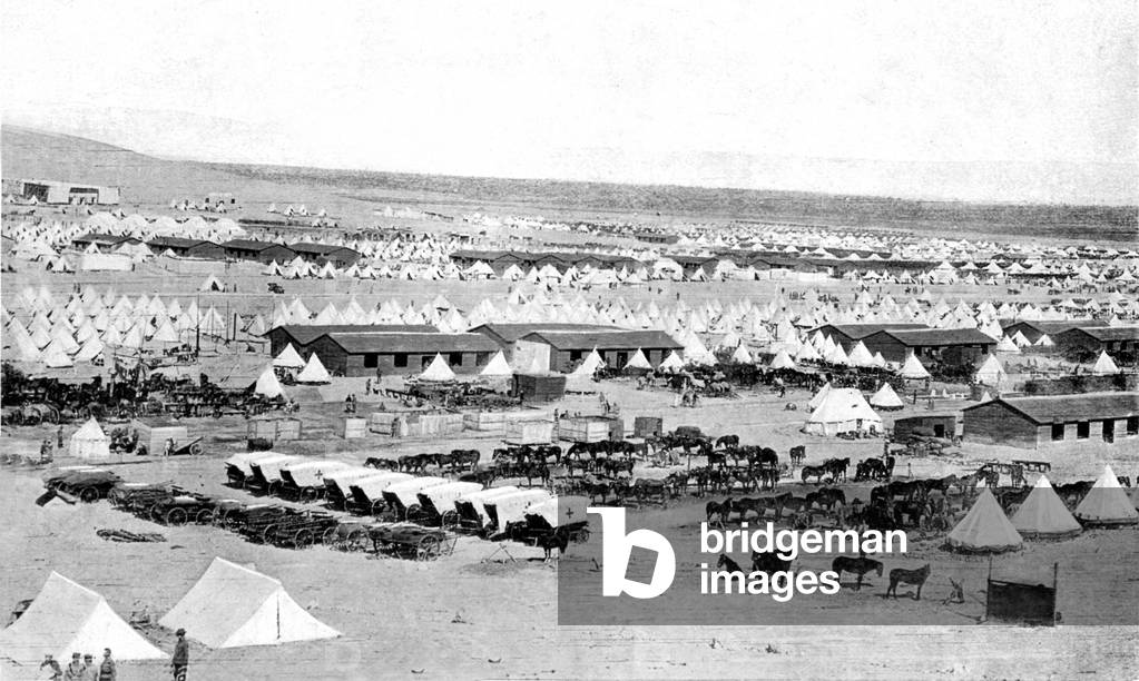 Australian soldiers camp in Egypt on the eastern front in 1915