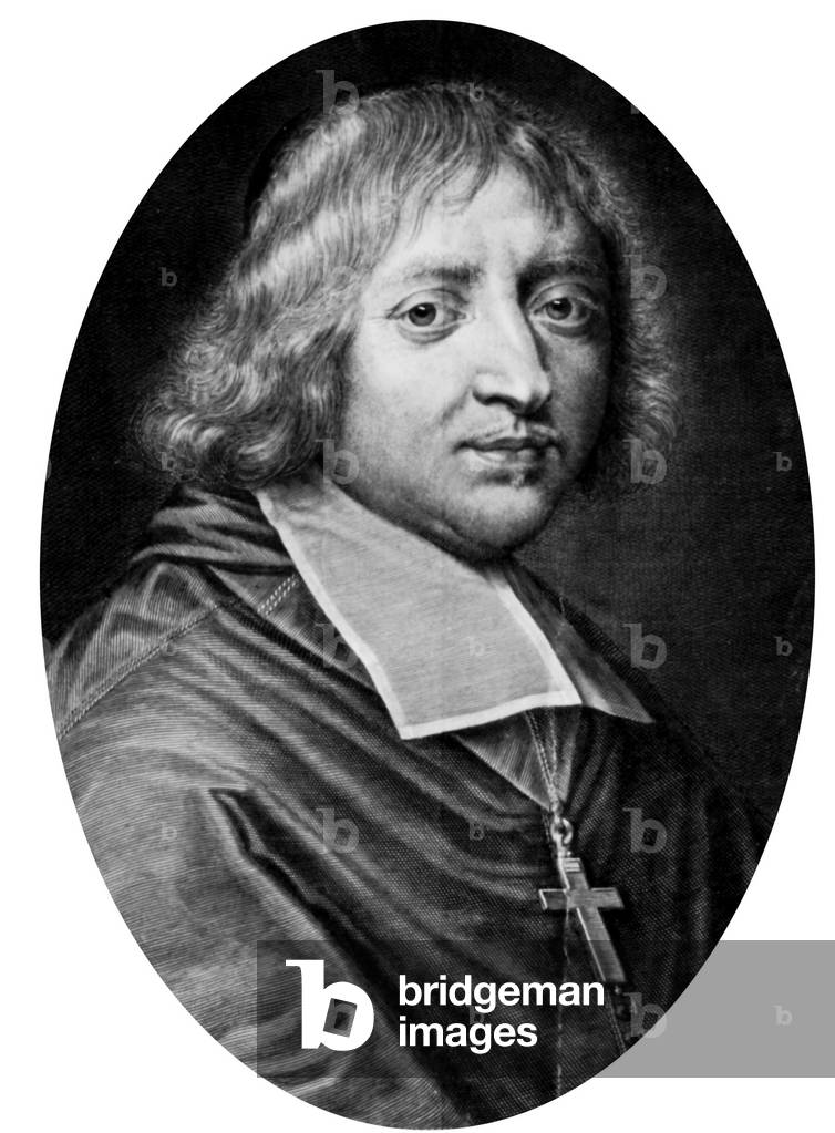 Jacques Benigne Bossuet (1627-1704) French theologian and writer, appointed bishop of Meaux in 1681, engraving
