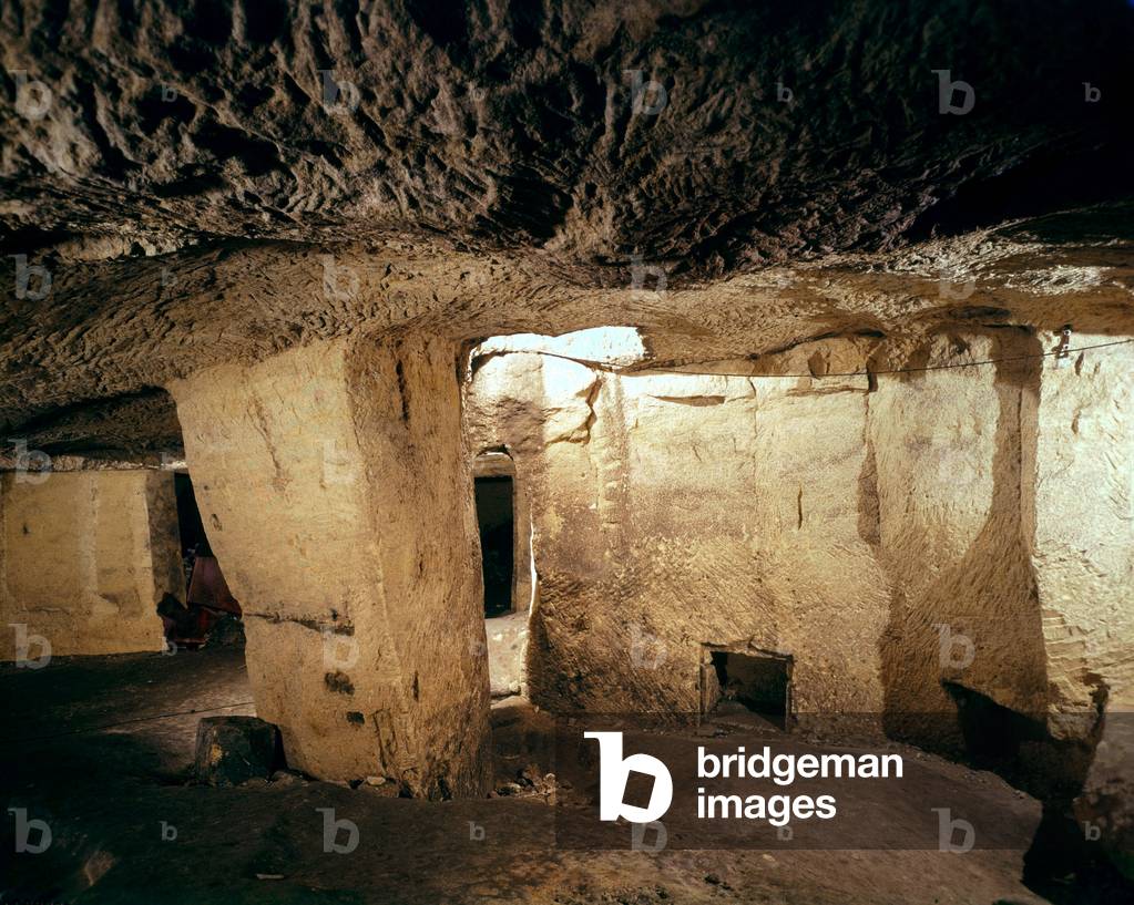 Cave of the Bouquey house in Saint Emilion which Girondists deputies could hide 1794 at the time of the Terror during the French Revolution, France