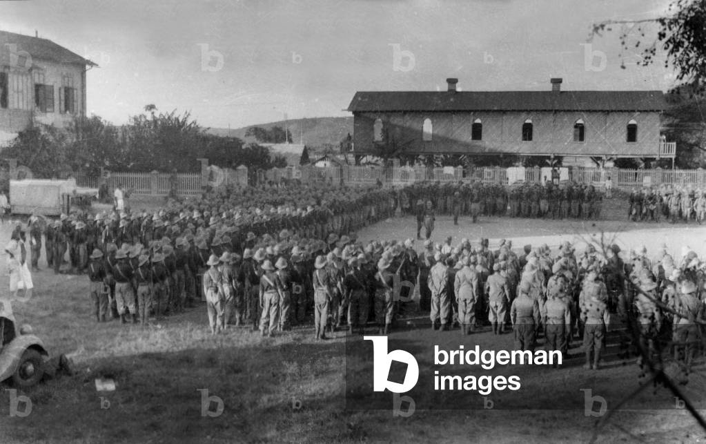 Second Italo-Abyssinian War : in Dire Daoua, Ethiopia, july 1936 : italian army