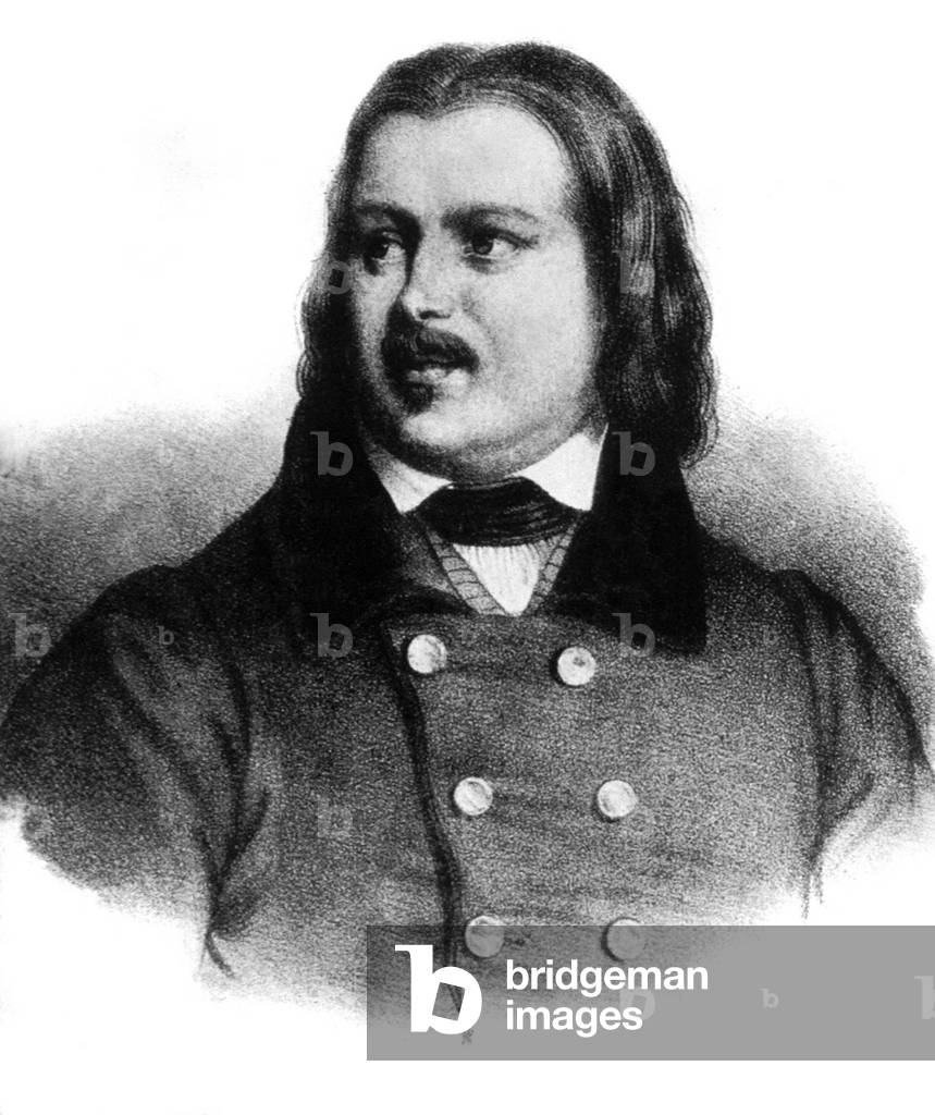 Honore de Balzac (1799-1850) French writer, c; 1830, engraving