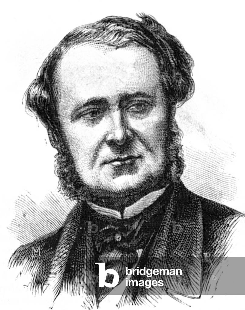 Charlemagne Emile de Maupas (1818-1888) French politician, he took part in the coup d'etat in 1851 and was minister under 2nd empire, engraving