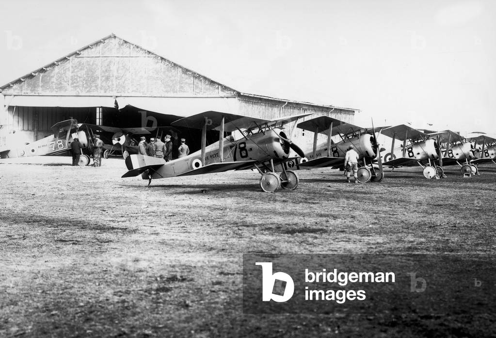French biplane fighter HD 1 (Hanriot-Dupont HD.1) used from 1916 to 1920
