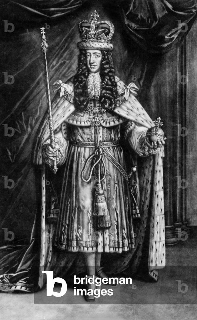 King of England William III, prince of Orange and Nassau (1650-1702, king in 1689-1702), Stadholder of Holland (1672-1702), engraving