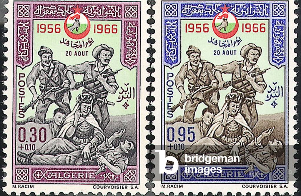 Stamps for independence of Algeria 1956-1966