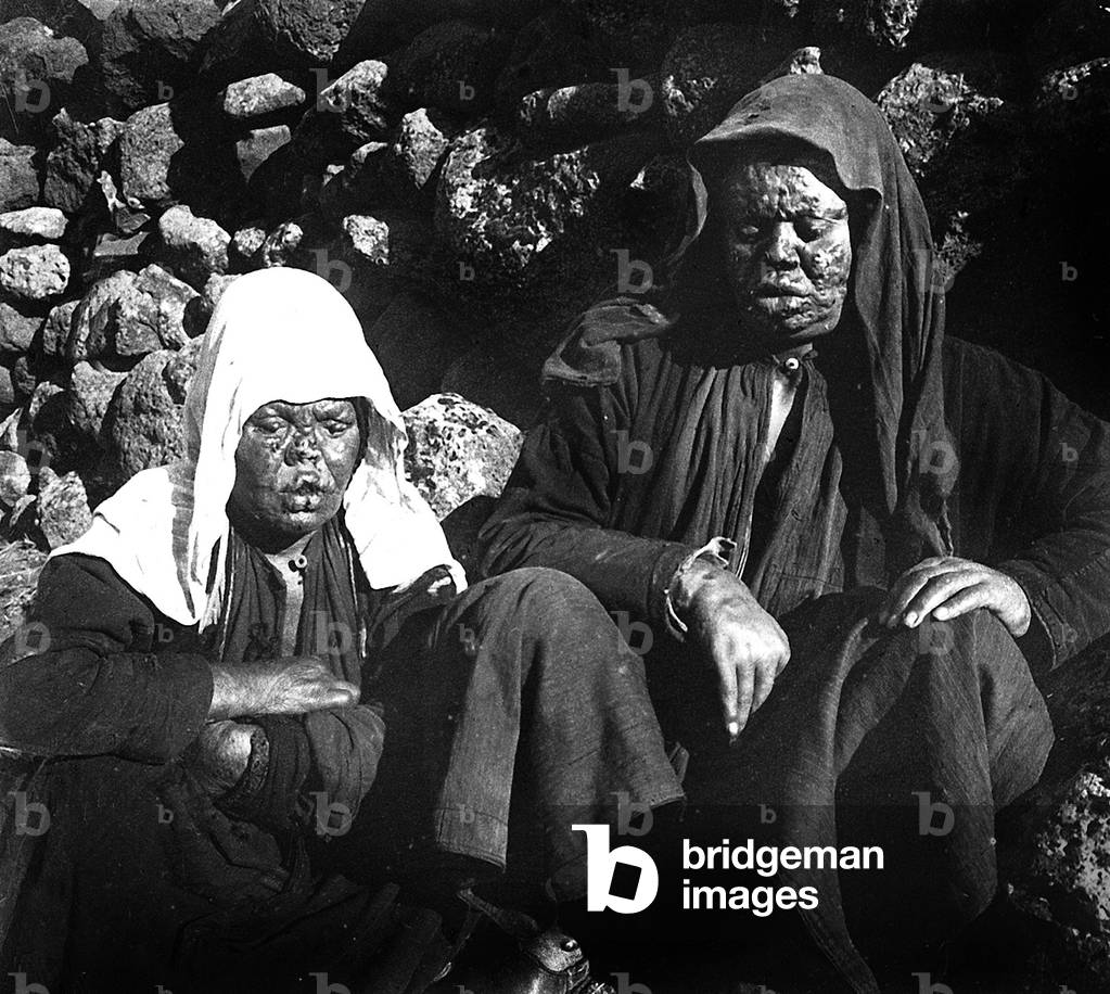 Lepers in the Djebel Druze in Syria c. 1925