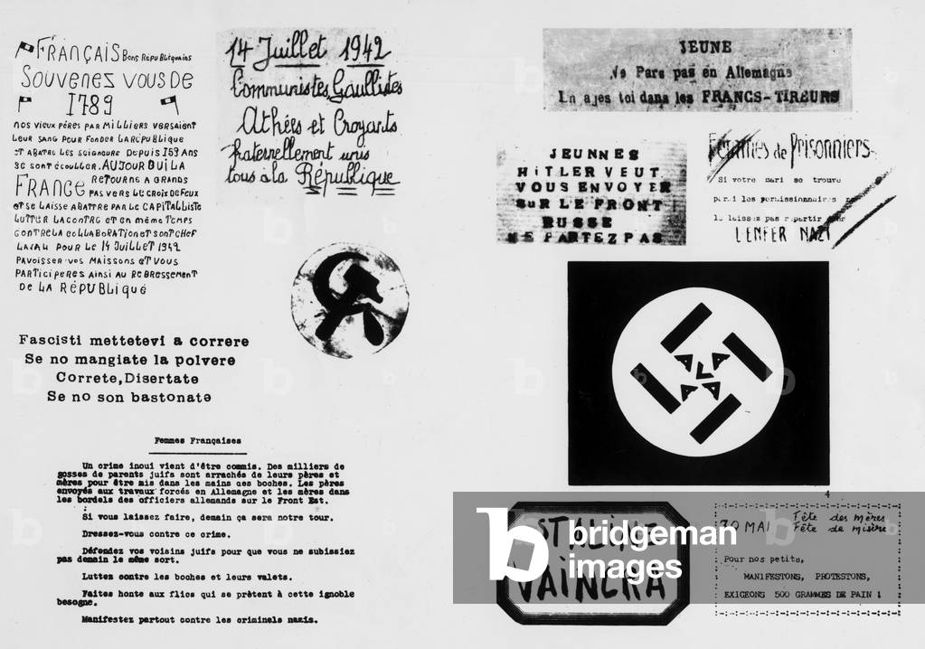 Communist propaganda for the resistance