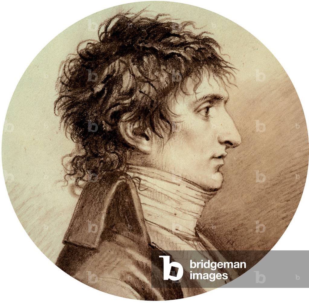 Lucien Bonaparte (1775-1840) 3rd son of emperor Napoleon1st, brother of NapoleonBonaparte, drawing, c. 1800