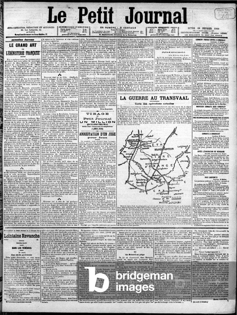frontpage of French newspaper 