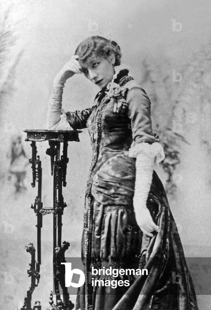 French actress Sarah Bernhardt (1844-1923) in New York 1880-1881
