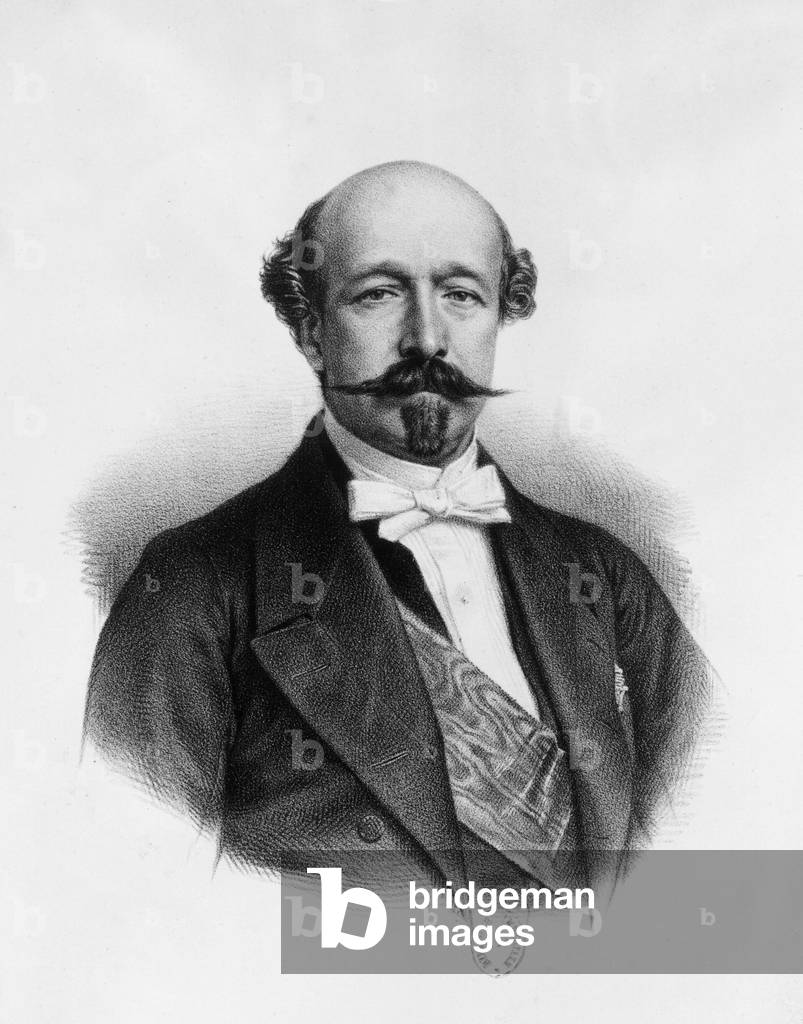 Charles, duke of Morny (1811-1865), French emperor NapoleonIII's half-brother, son of Hortense de Beauharnais, engraving