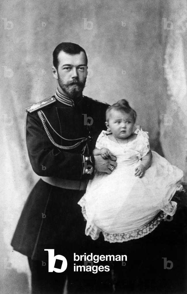 Czar of Russia Nicolas II and eldest daughter Olga (1895-1918) 1896