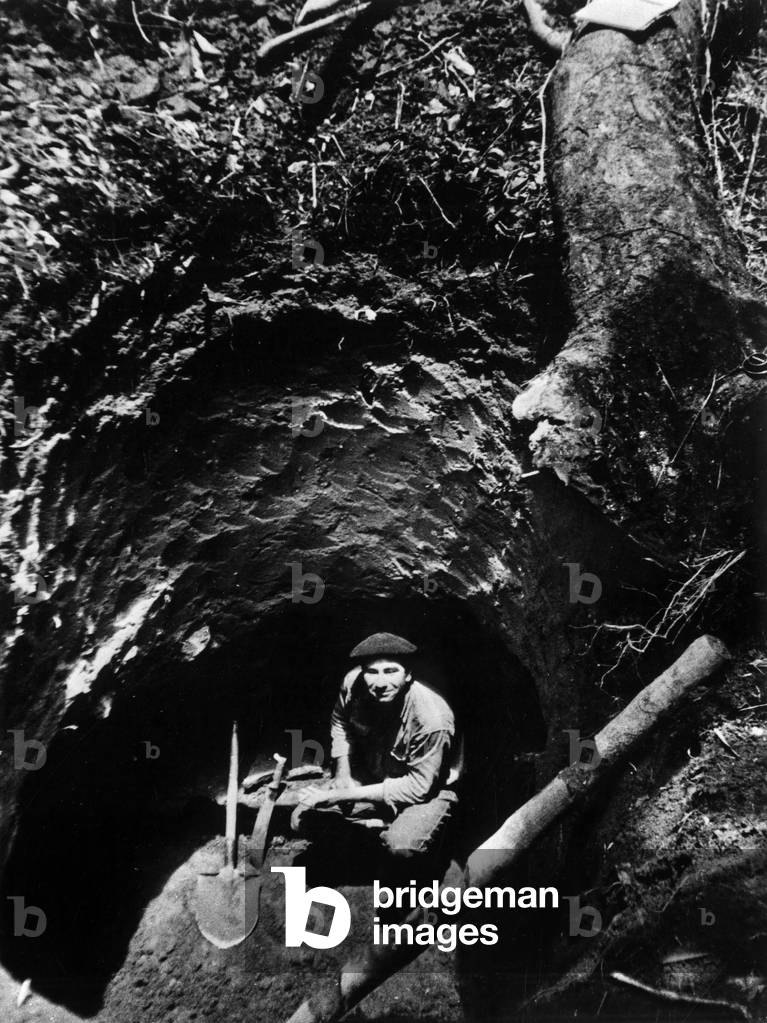 Robert Vergnes (1927-2004) French writer, archeologist, here in South America (photo)