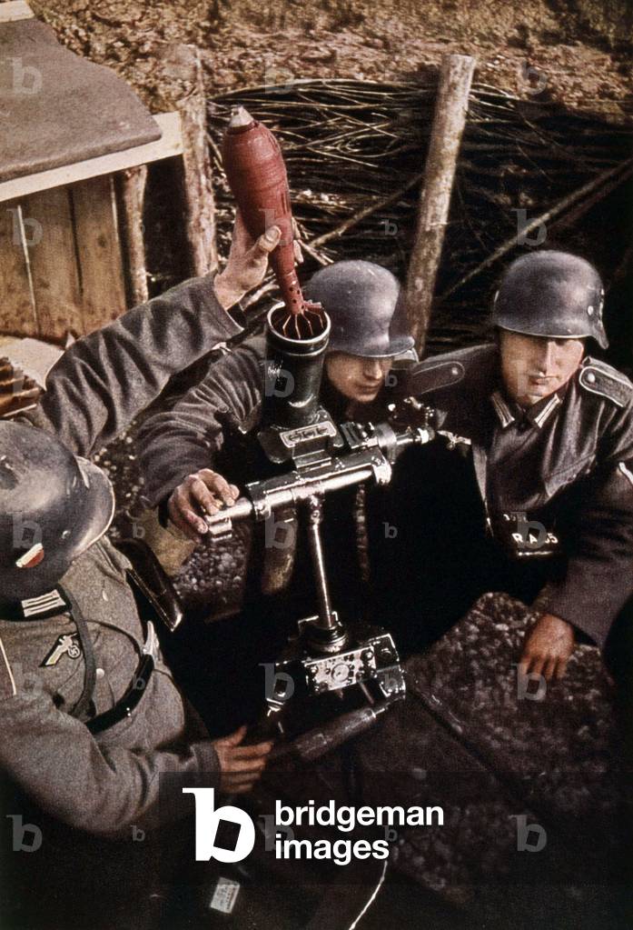 German mortar shell used on Manche area (France) by german soldiers during second world war