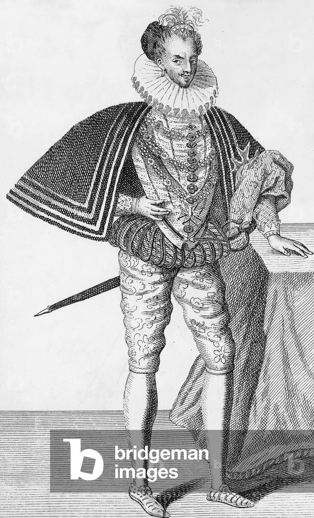 Henri III (1551-1589) French king in 1574-1589, engraving