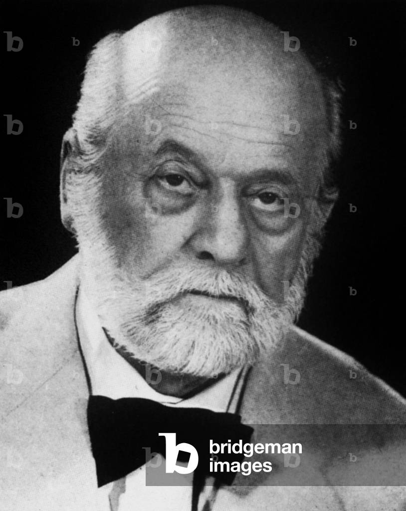 Auguste Perret (1874-1954) French architect (reinforced concrete), he led reconstruction of Le Havre in France in 1945-1954, 1952