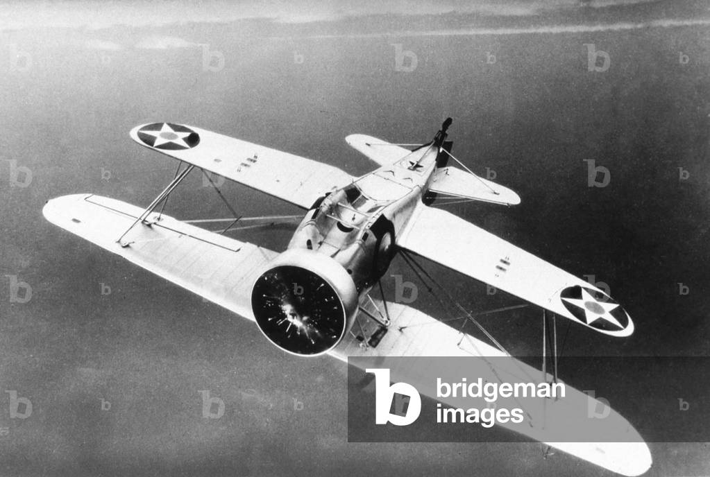 Curtiss BF2C-1 Hawk biplane bomber, US Airforce, used from 1935