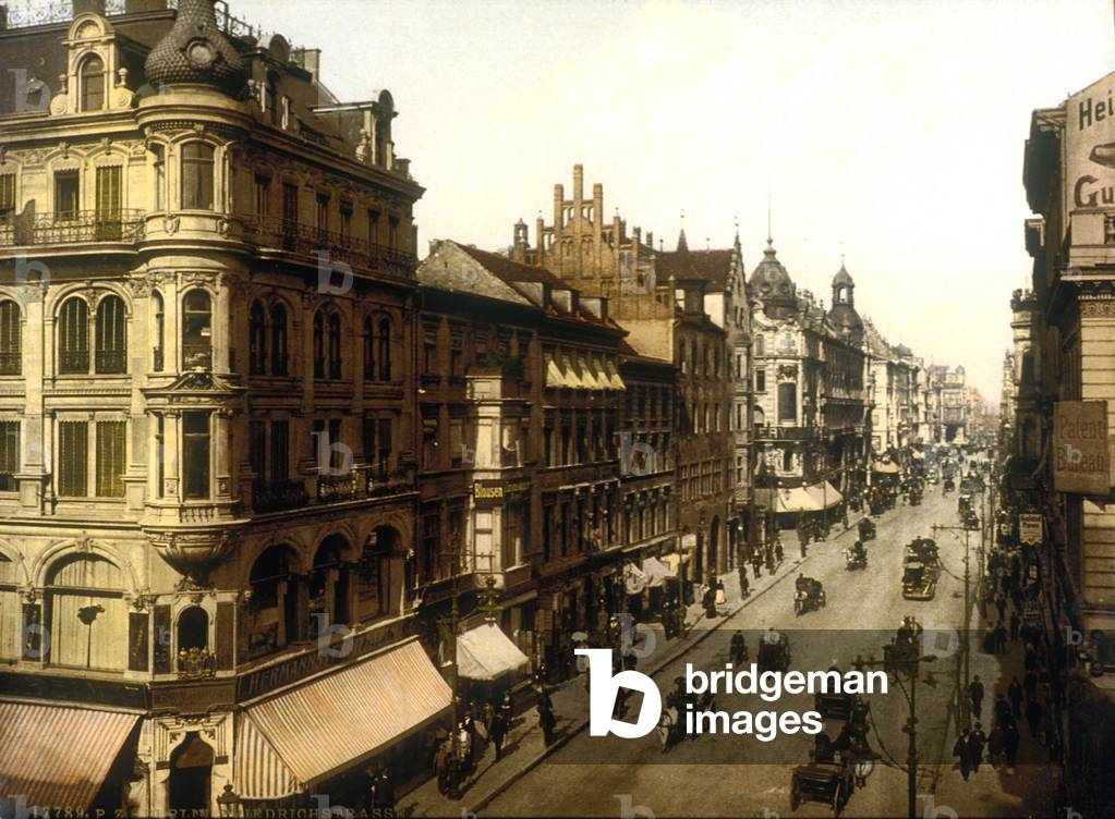 View of the Fridrichstrasse in Berlin c. 1890-1900