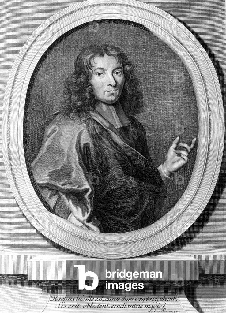 Pierre Bayle (1647-1706) French writer, engraving