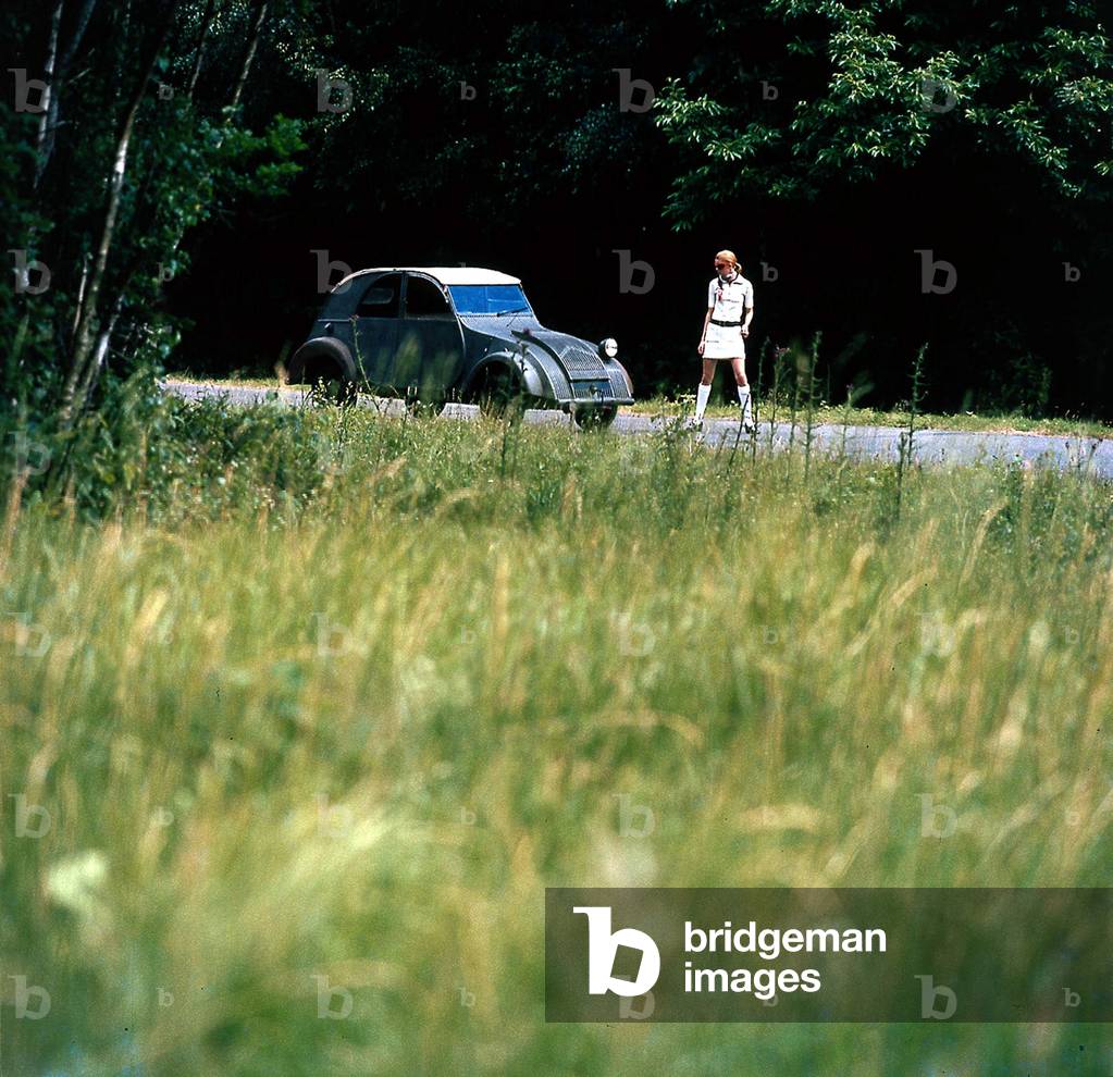 Citroen 2 CV car (prototype of 1939), here c. 1970
